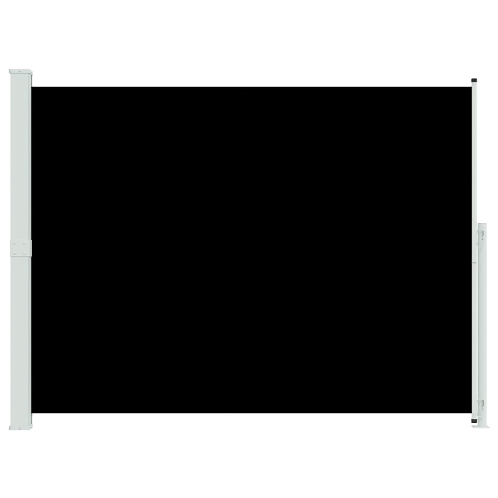 Patio Retractable Side Awning 220x300 cm Black