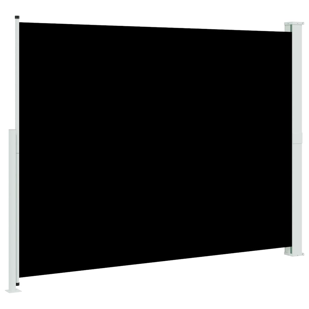 Patio Retractable Side Awning 220x314 cm Black