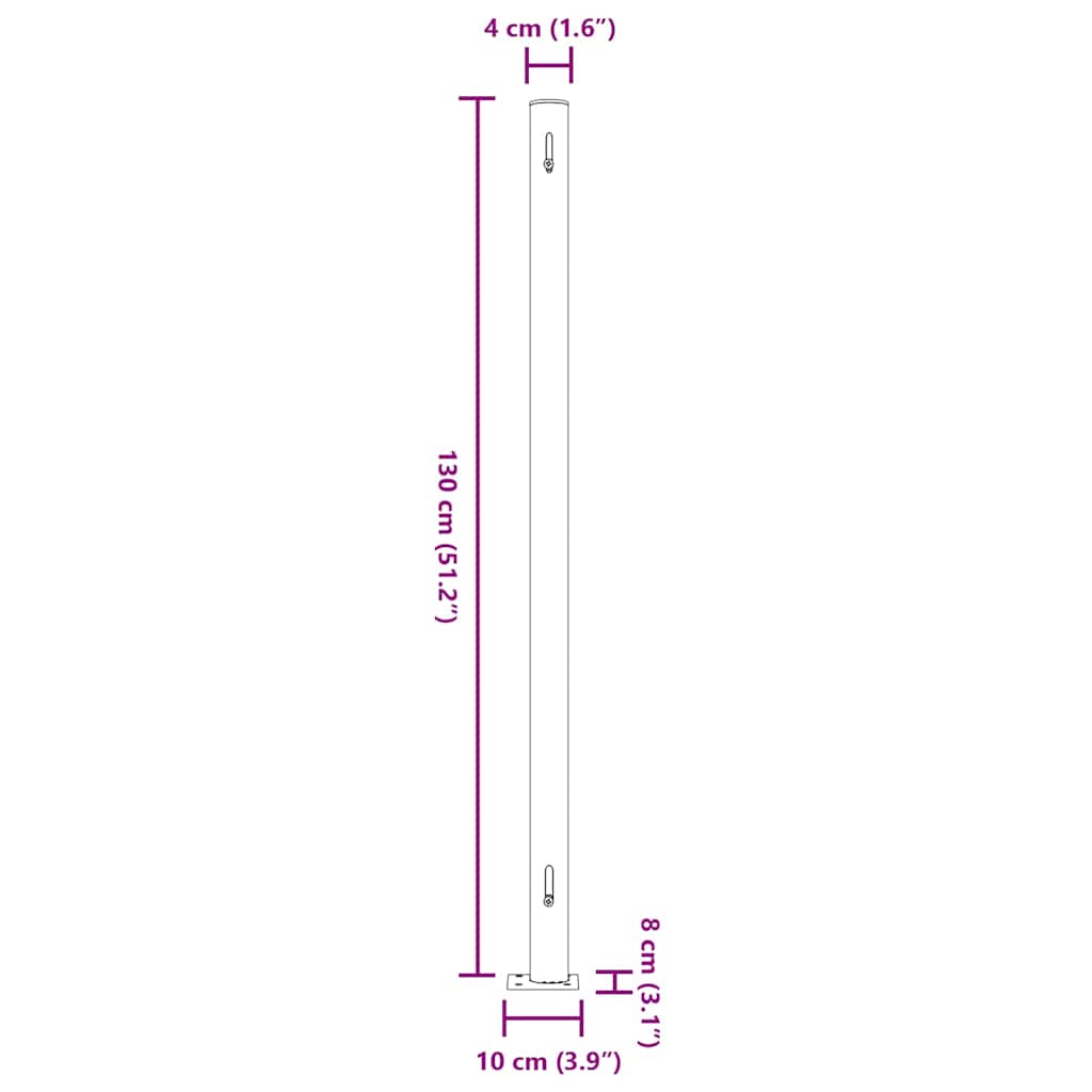 Patio Retractable Side Awning 220x300 cm Grey