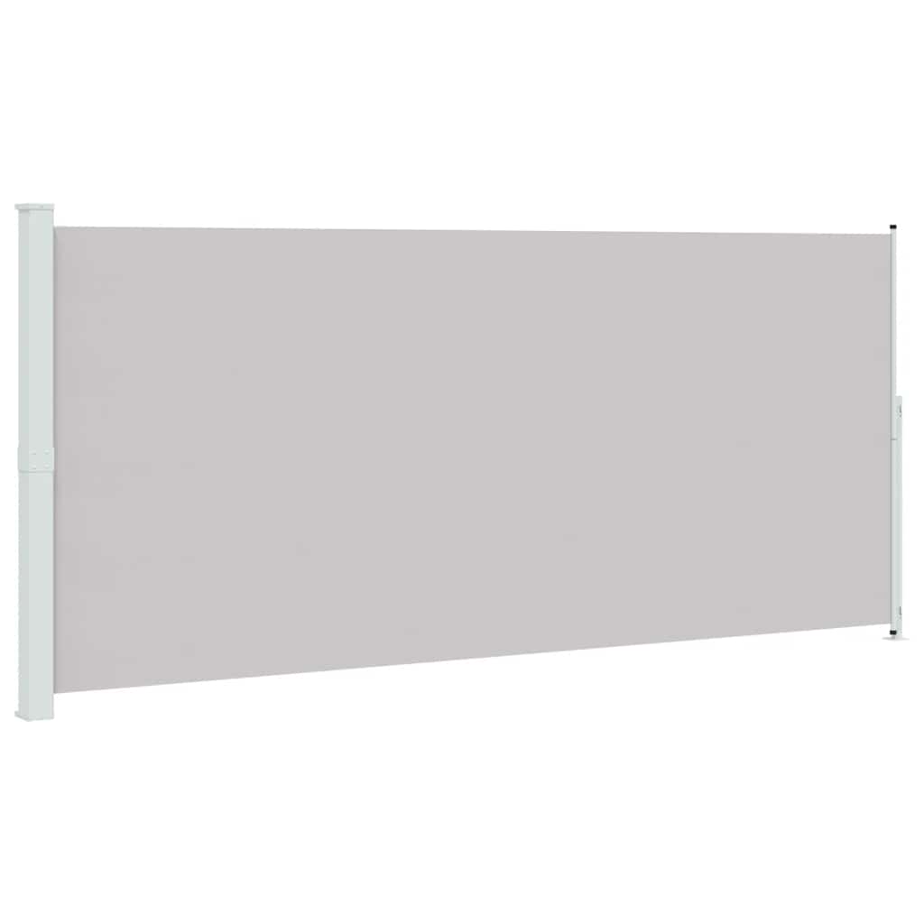 Patio Retractable Side Awning 220x500 cm Grey