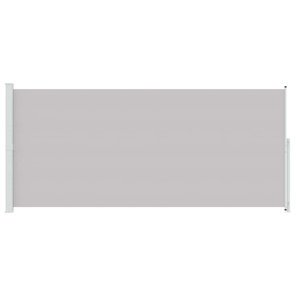 Patio Retractable Side Awning 220x500 cm Grey