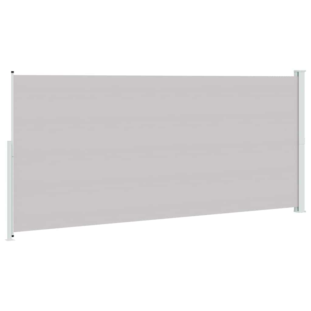 Patio Retractable Side Awning 220x500 cm Grey