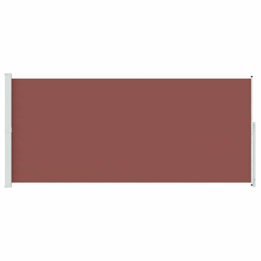 Patio Retractable Side Awning 220x500 cm Brown