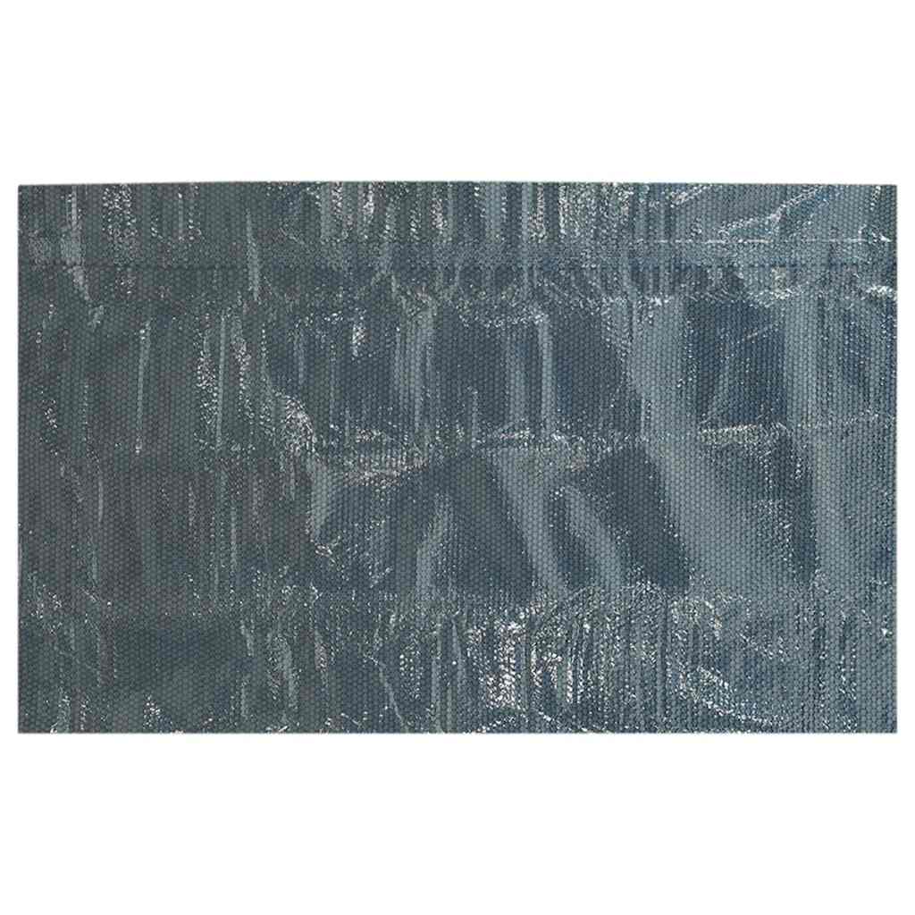 Floating PE Solar Pool Film 600x400 cm Black and Blue