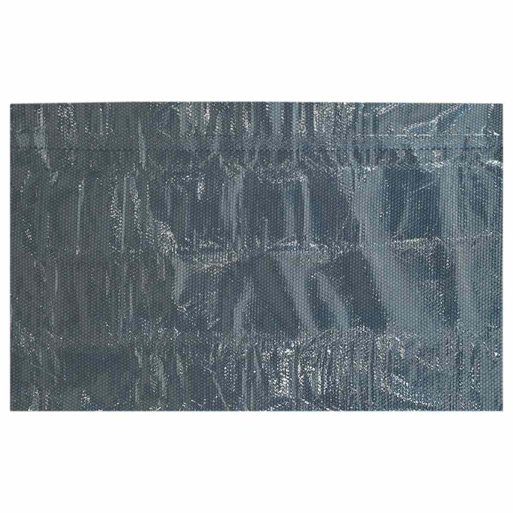 Floating PE Solar Pool Film 732x366 cm Black and Blue