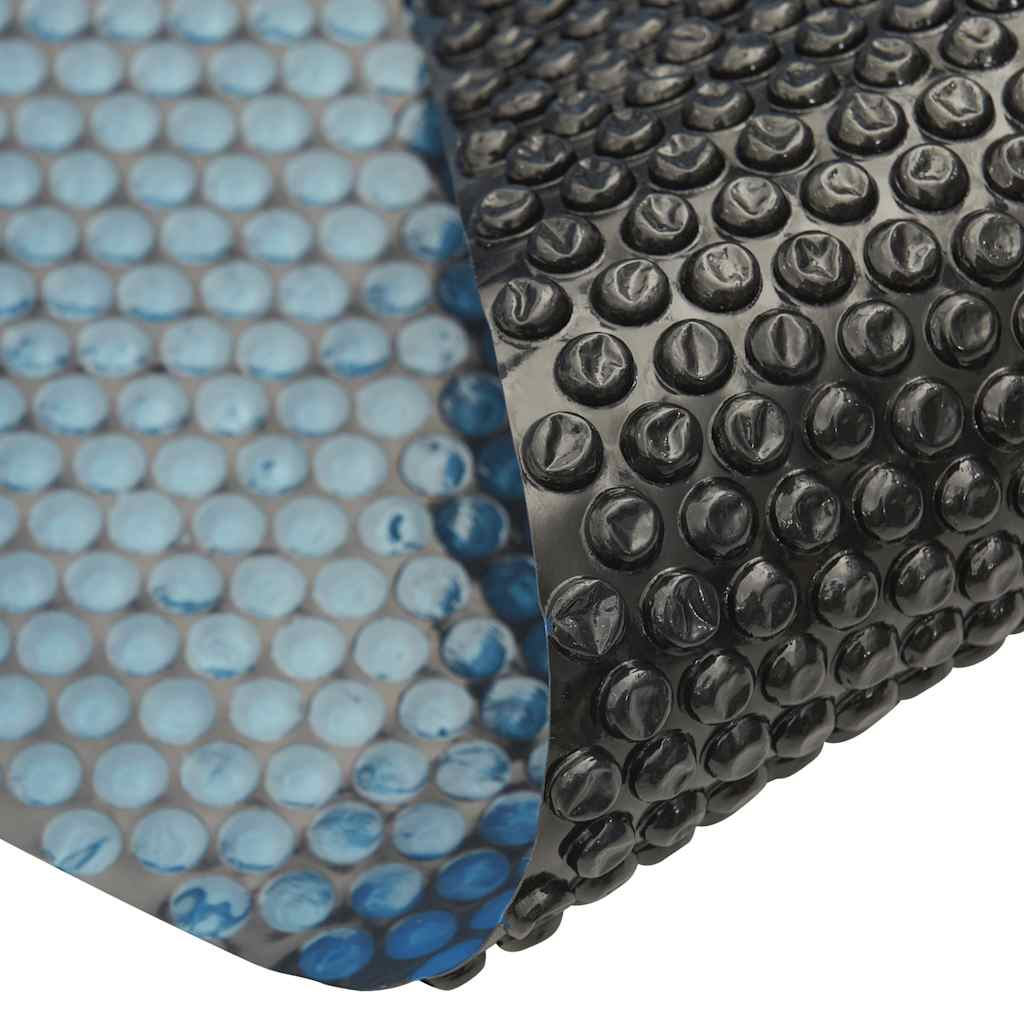 Floating PE Solar Pool Film 488x244 cm Black and Blue