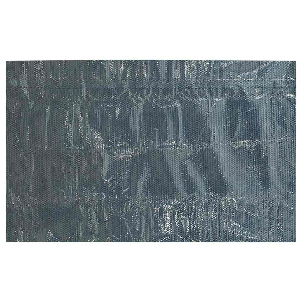 Floating PE Solar Pool Film 488x244 cm Black and Blue