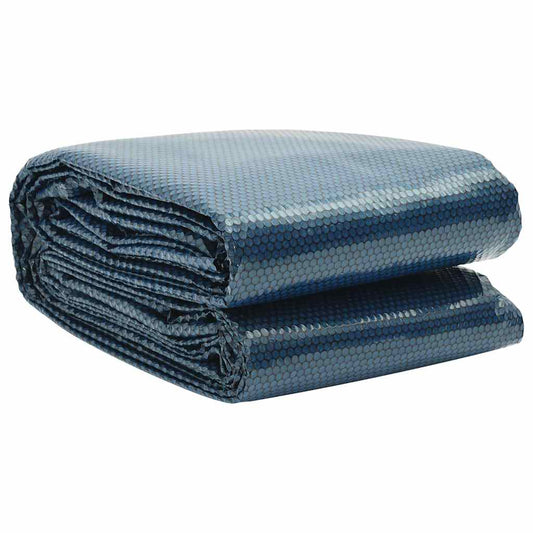 Floating PE Solar Pool Film 975x488 cm Black and Blue