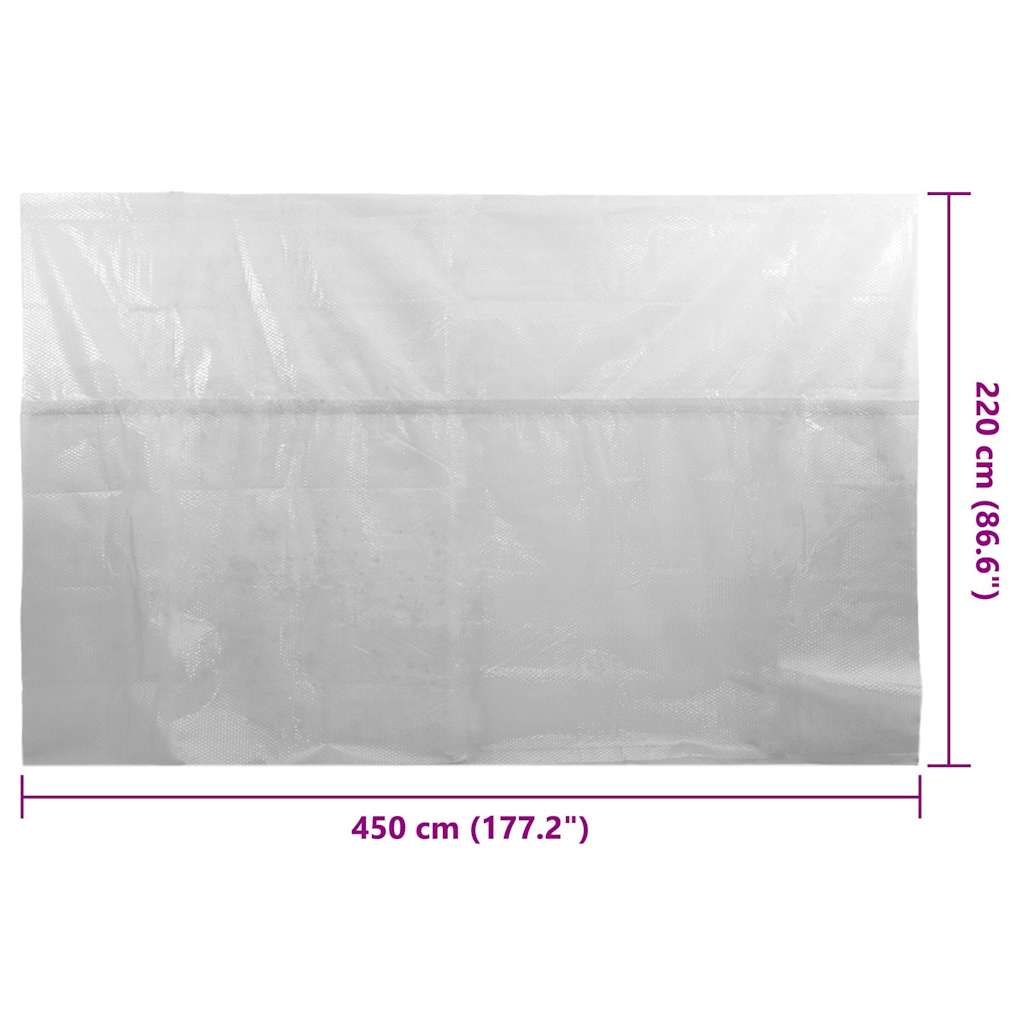 Floating PE Solar Pool Film 450x220 cm Grey