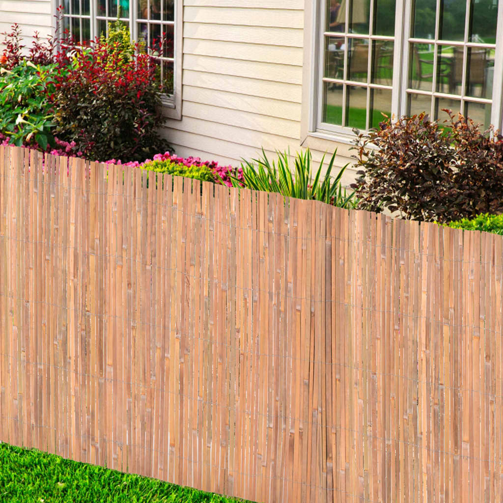 vidaXL Bamboo Fence 100x600 cm