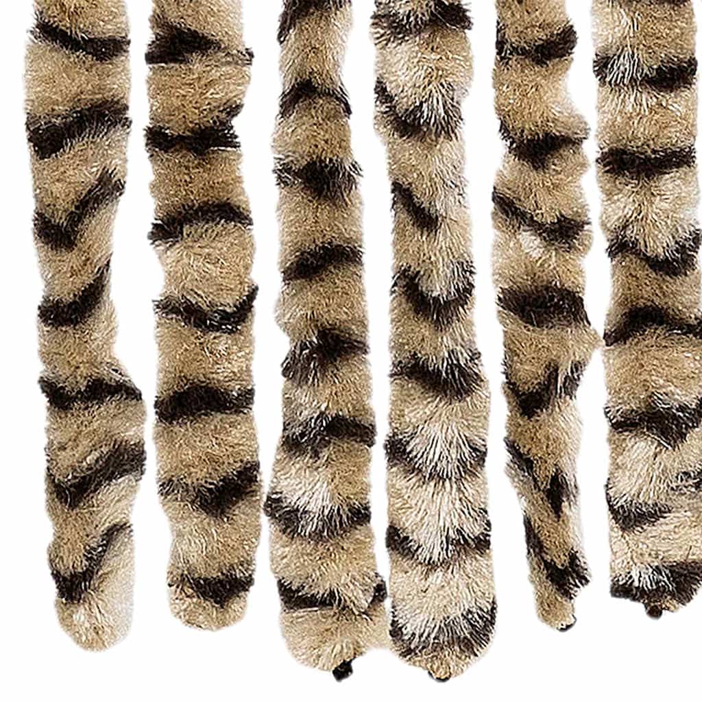325448 vidaXL Insect Curtain Beige and Brown 56x185 cm Chenille