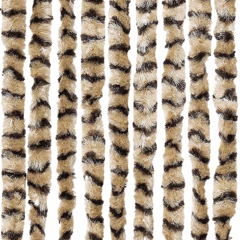 325448 vidaXL Insect Curtain Beige and Brown 56x185 cm Chenille
