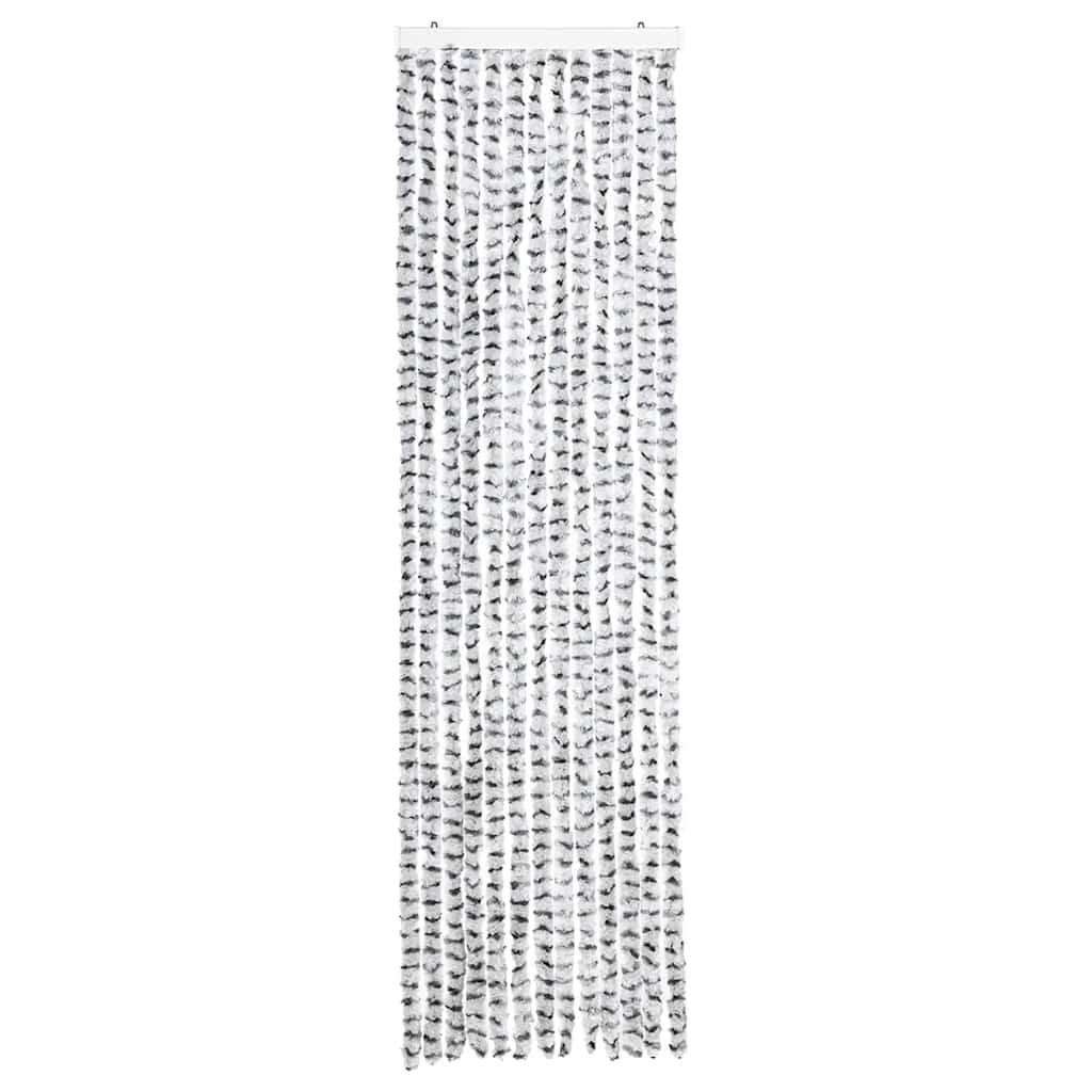 Insect Curtain Light and Dark Grey 56x185 cm Chenille