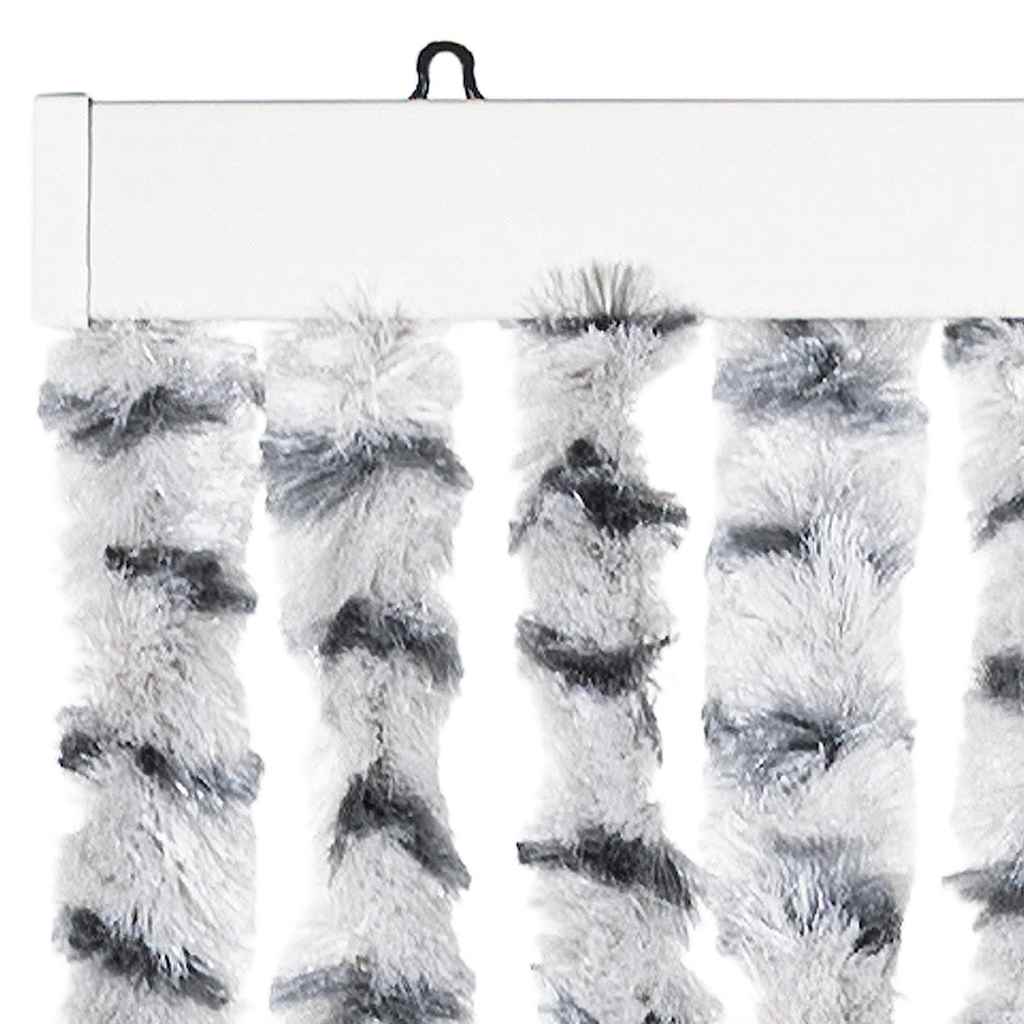 Insect Curtain Light and Dark Grey 56x185 cm Chenille