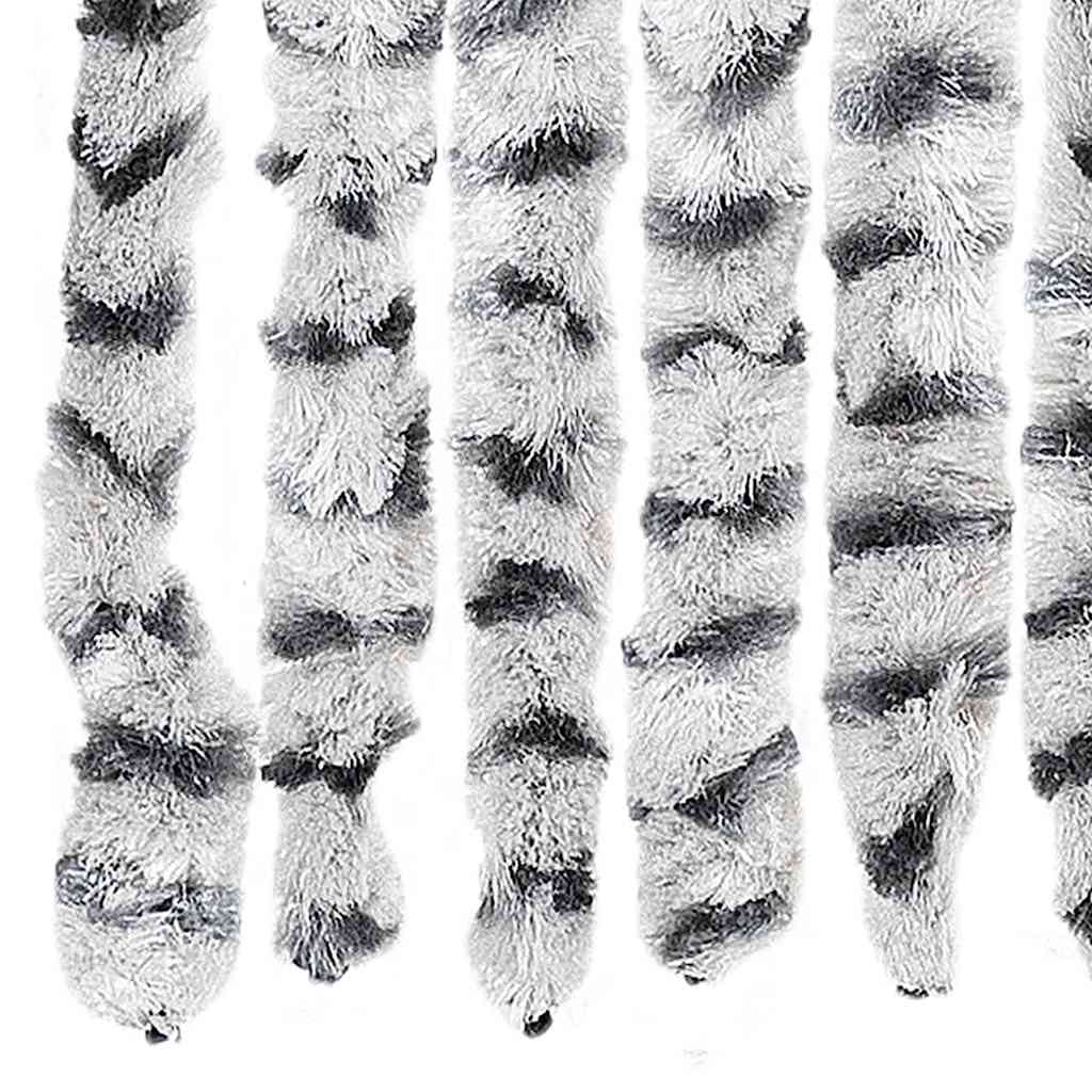 Insect Curtain Light and Dark Grey 56x185 cm Chenille