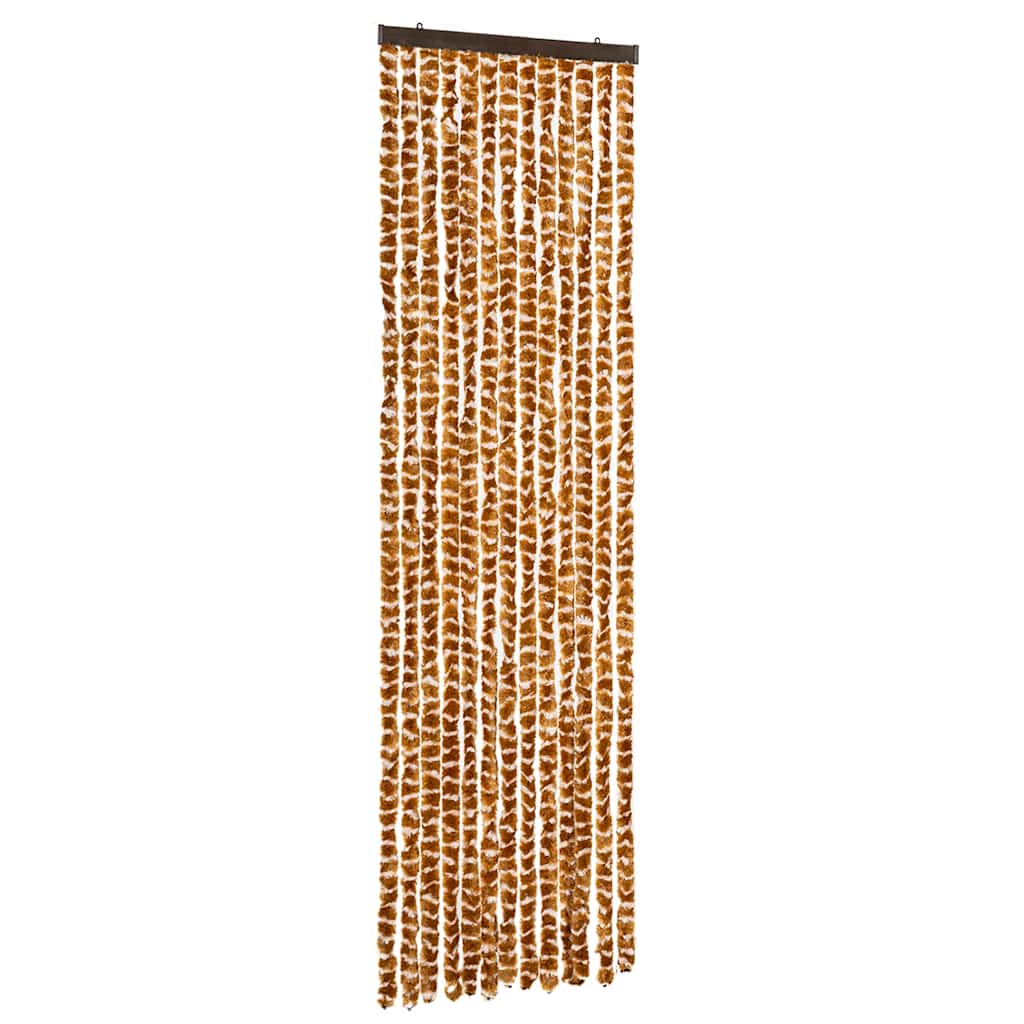325457 vidaXL Insect Curtain Ochre and White 56x185 cm Chenille