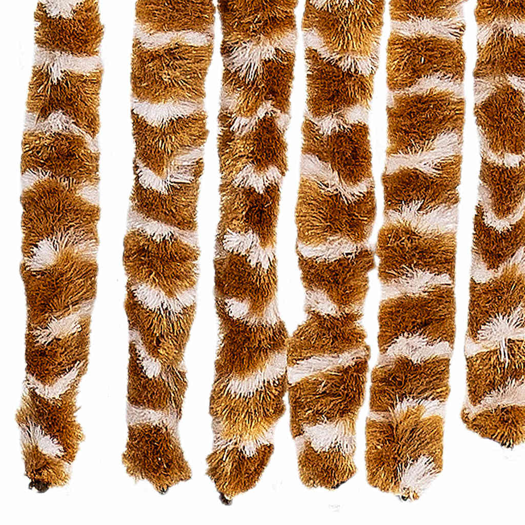 325457 vidaXL Insect Curtain Ochre and White 56x185 cm Chenille