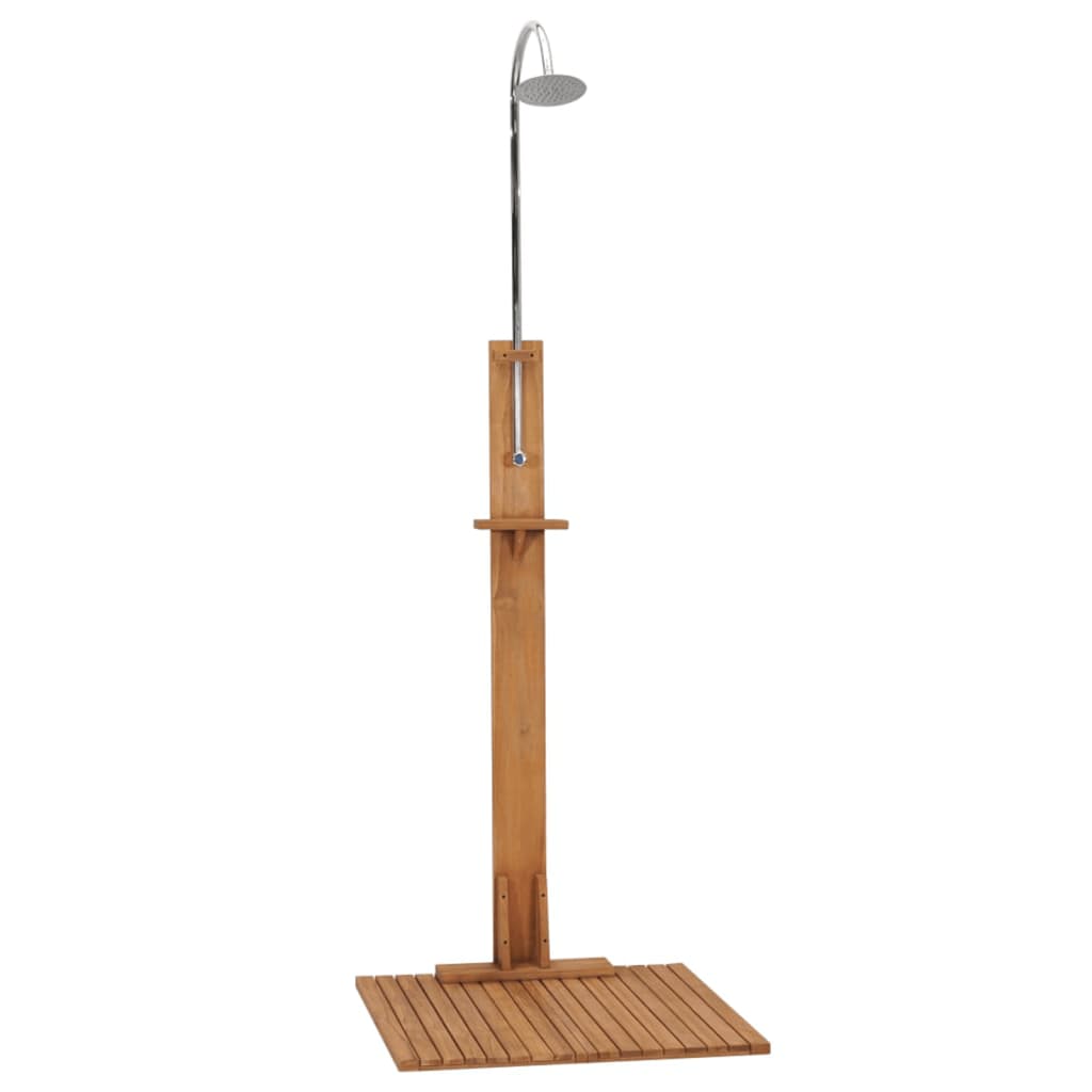 vidaXL Garden Shower 75x75x210 cm Solid Teak Wood