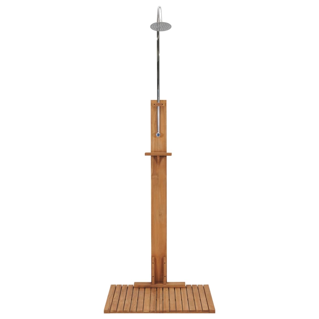 vidaXL Garden Shower 75x75x210 cm Solid Teak Wood