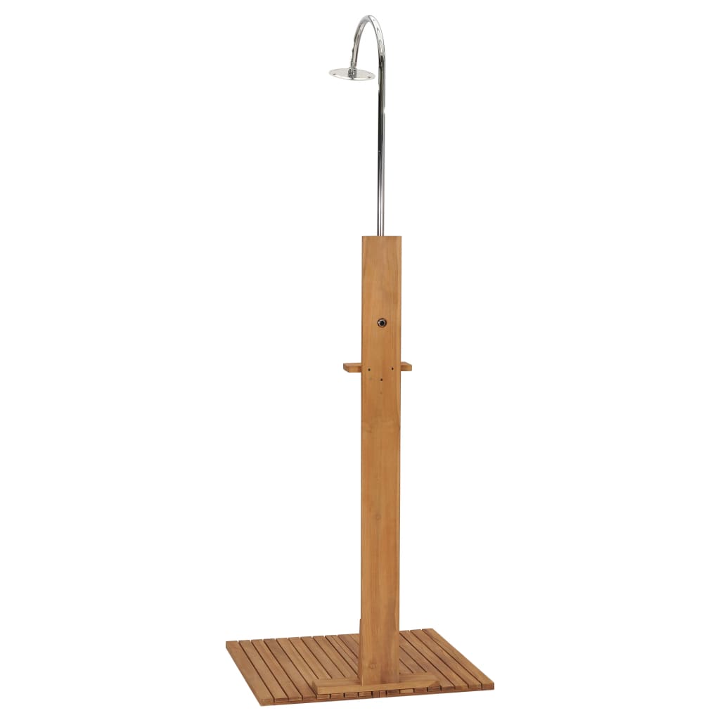 vidaXL Garden Shower 75x75x210 cm Solid Teak Wood