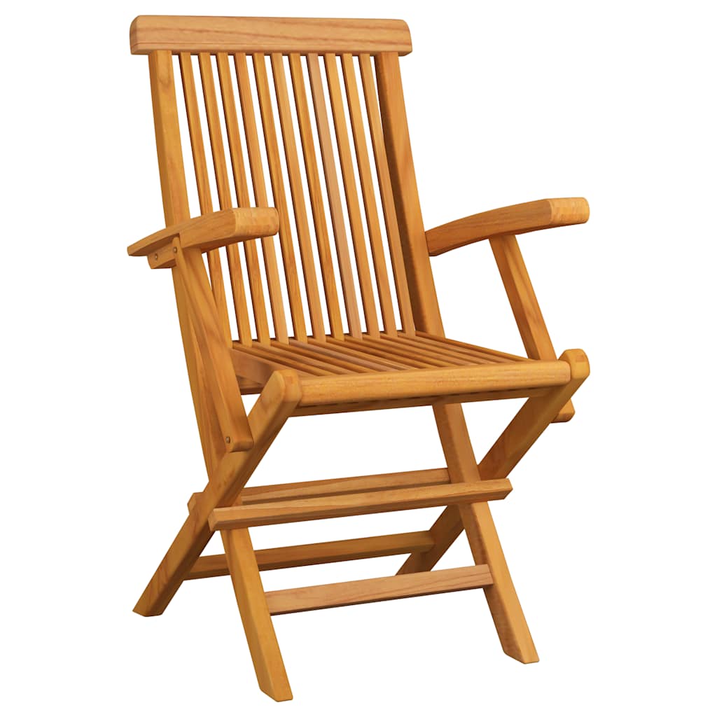 vidaXL Garden Chairs 3 pcs Solid Teak Wood