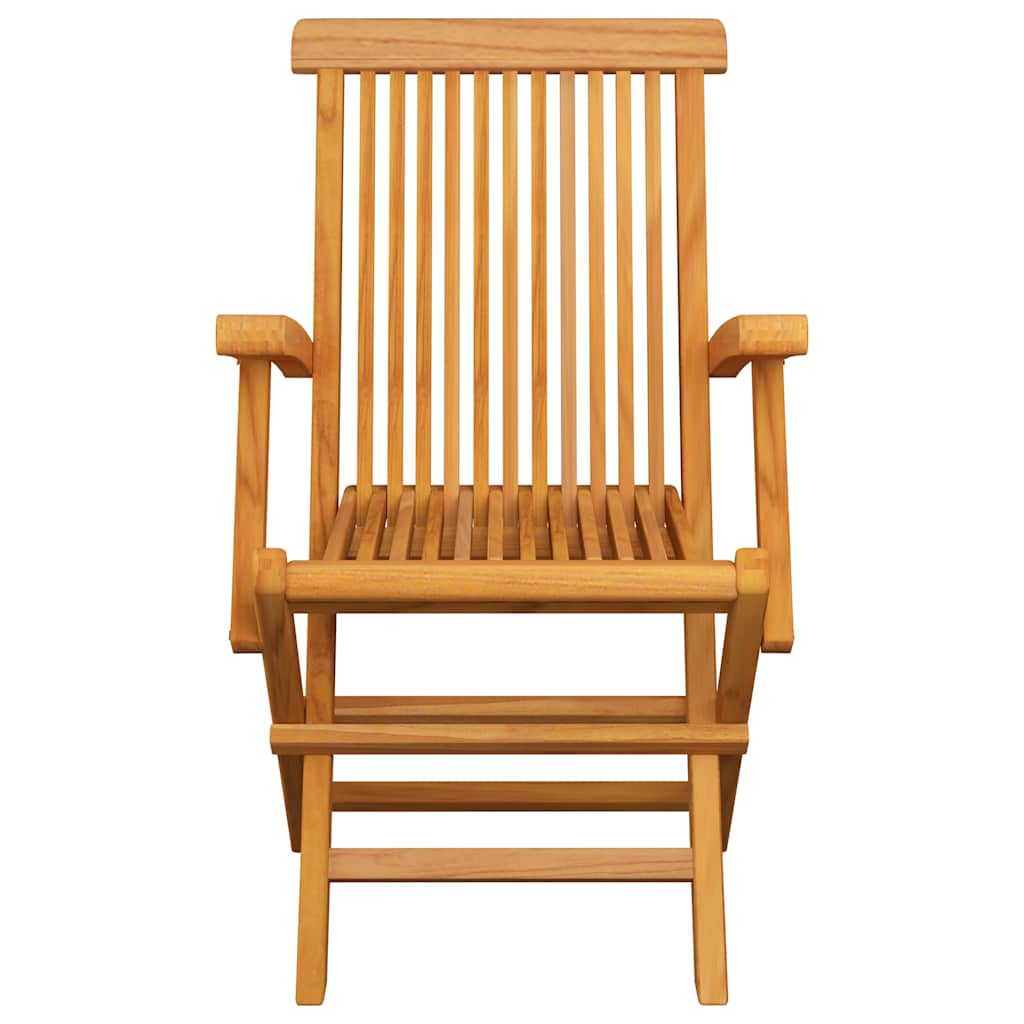 vidaXL Garden Chairs 3 pcs Solid Teak Wood