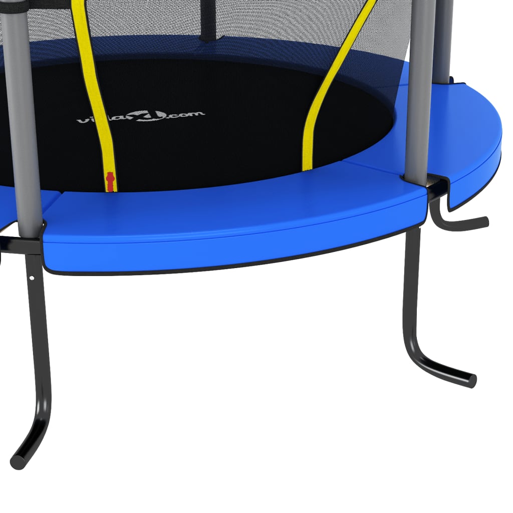 vidaXL Trampoline with Safety Net Round 140x160 cm Blue