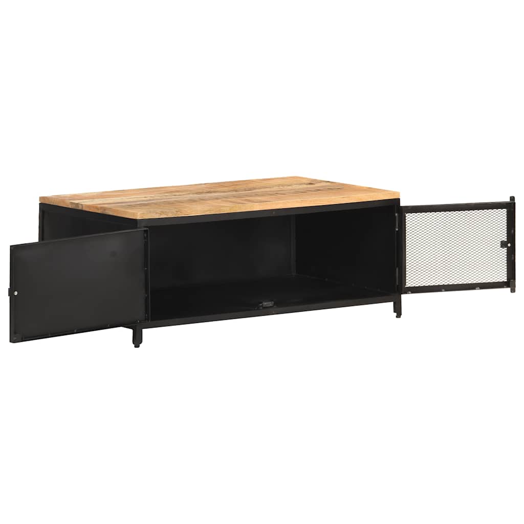 323136 vidaXL Coffee Table 90x50x37 cm Solid Rough Mango Wood