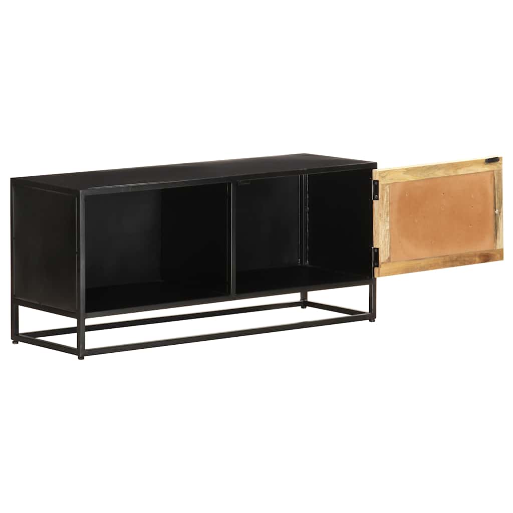 323150 vidaXL TV Cabinet 90x30x40 cm Rough Mango Wood