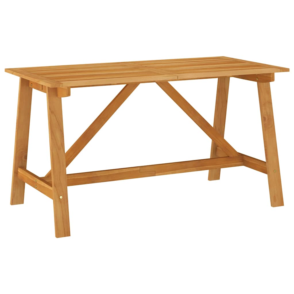 312406 vidaXL Garden Dining Table 140x70x73,5 cm Solid Acacia Wood