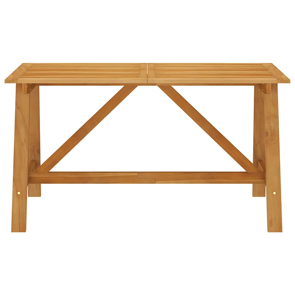 312406 vidaXL Garden Dining Table 140x70x73,5 cm Solid Acacia Wood