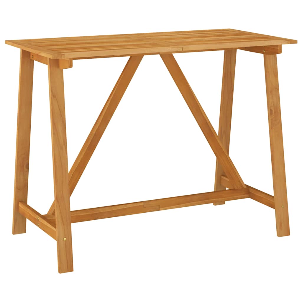 312409 vidaXL Garden Bar Table 140x70x104 cm Solid Acacia Wood