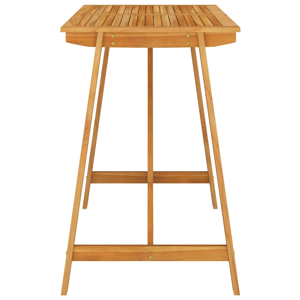 vidaXL Garden Bar Table 140x70x104 cm Solid Acacia Wood