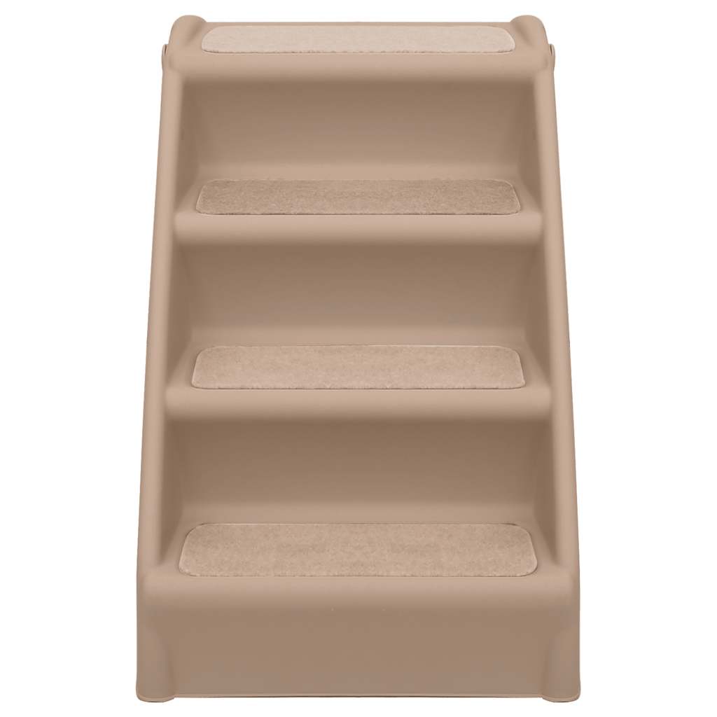 Folding Dog Stairs Brown 62x40x49.5 cm