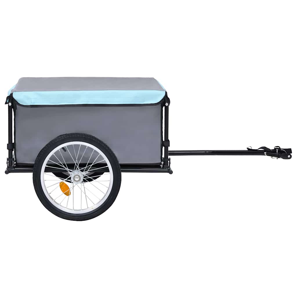 Bike Trailer Grey and Blue 65 kg