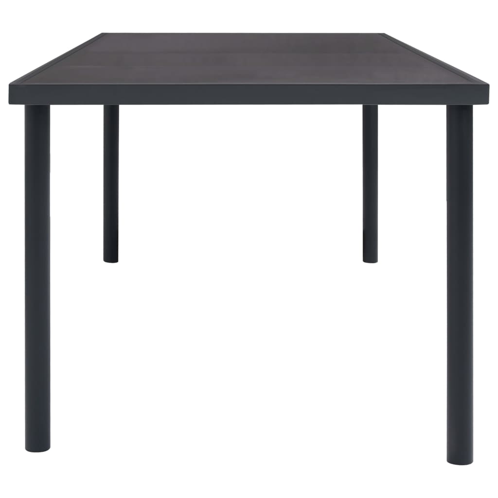 vidaXL Outdoor Dining Table Anthracite 190x90x74 cm Steel