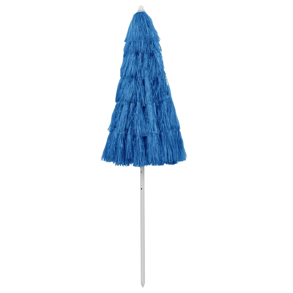 vidaXL Hawaii Beach Parasol Blue 240 cm