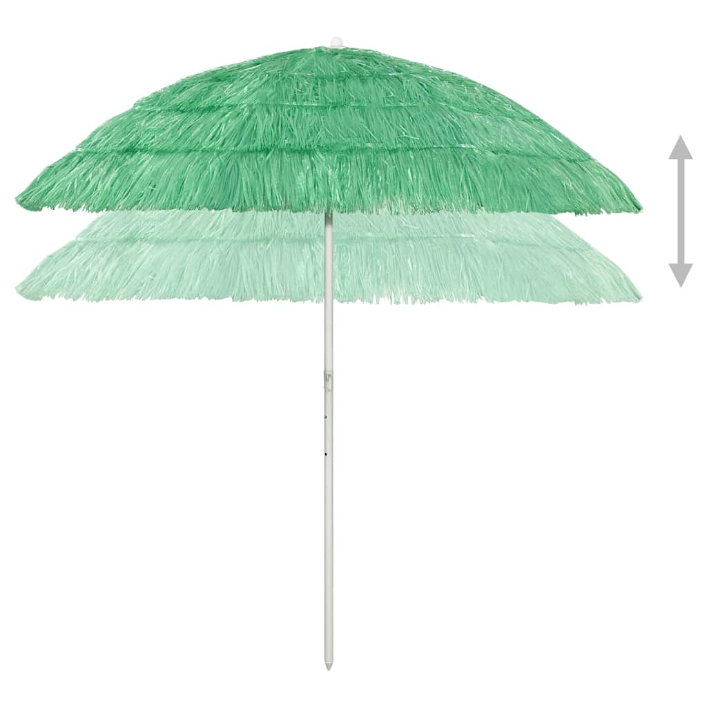 Hawaii Beach Parasol | Green | Polyester | Medium | Tiltable | Parasol