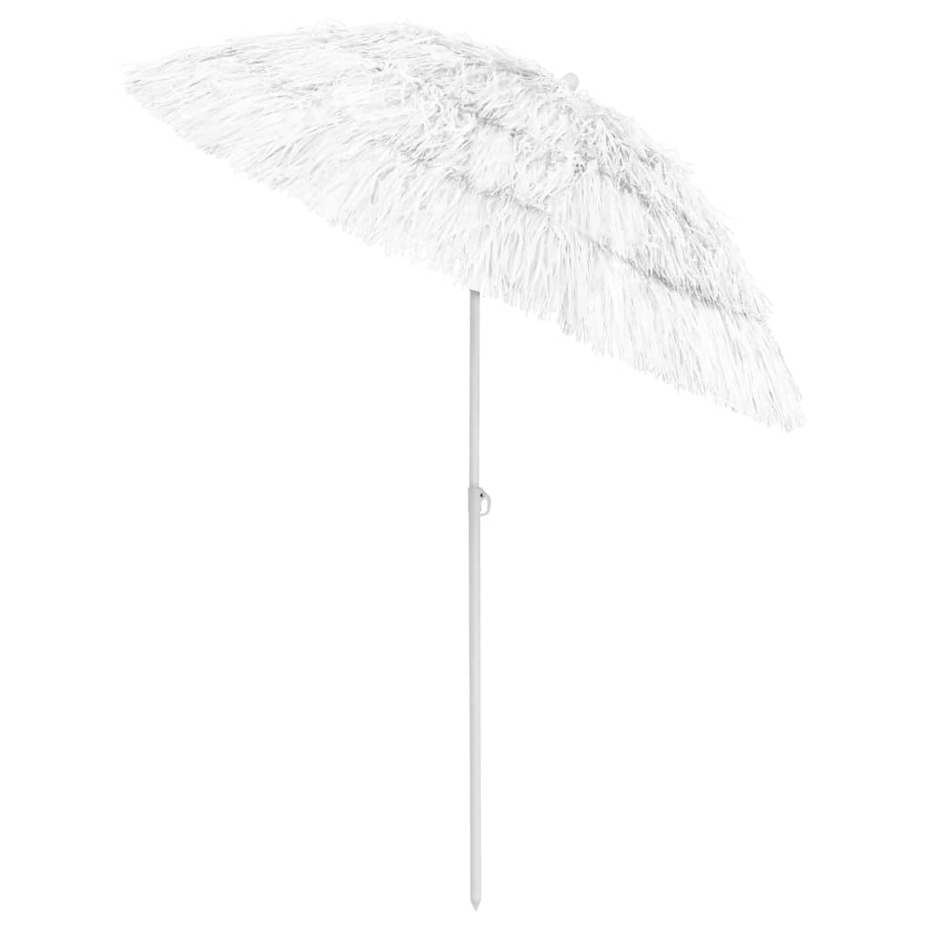 Hawaii Beach Parasol | White | Polyester | Tiltable | Beach Parasol