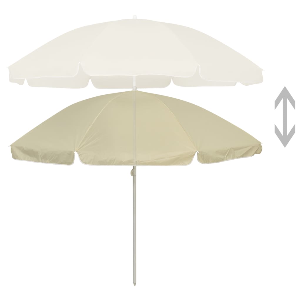 Beach Parasol Sand Yellow 240 cm