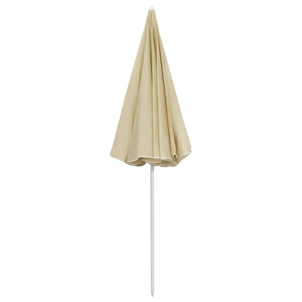 314703 vidaXL Beach Parasol Sand Yellow 240 cm