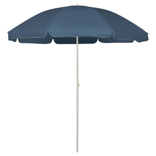 vidaXL Beach Parasol Blue 240 cm