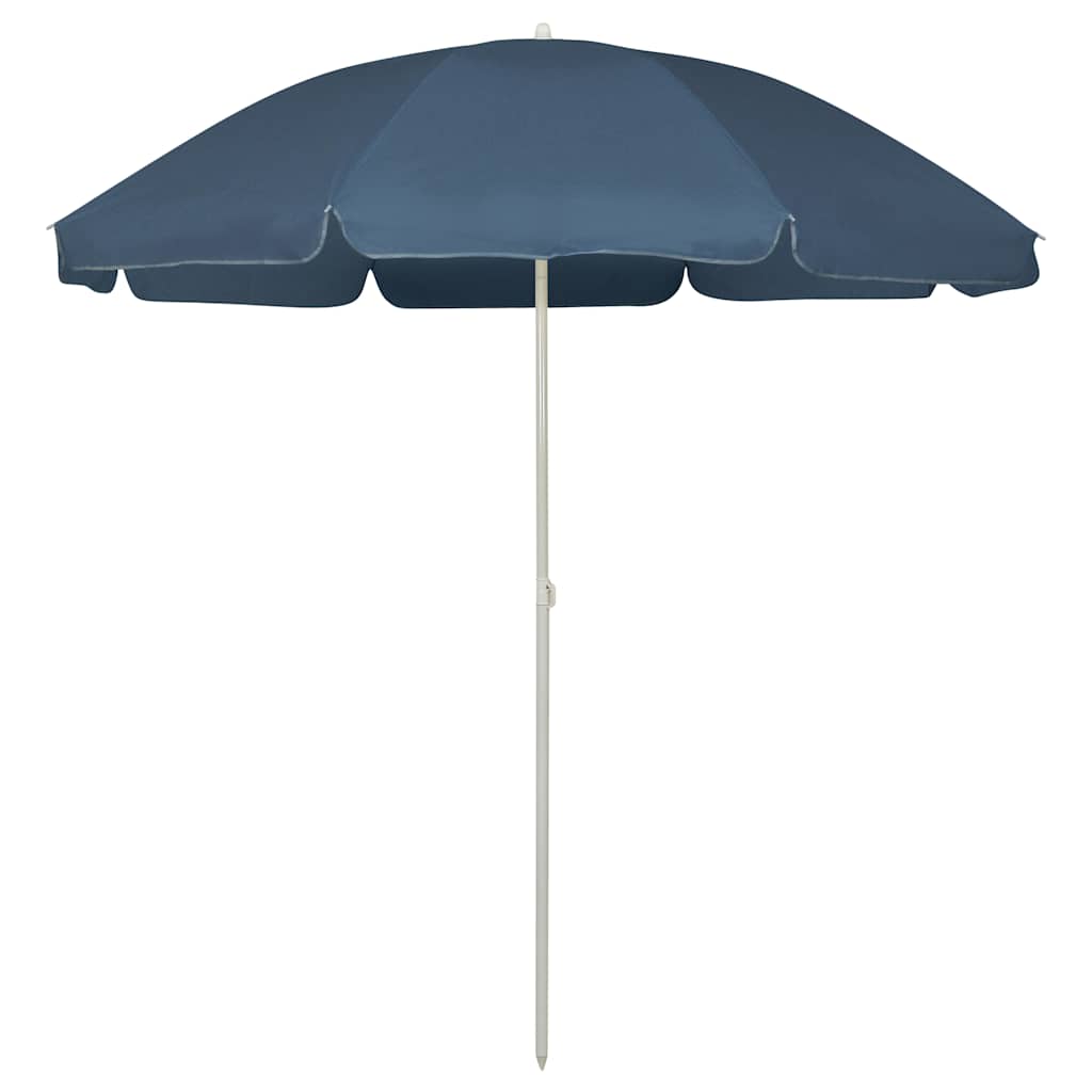 314704 vidaXL Beach Parasol Blue 240 cm
