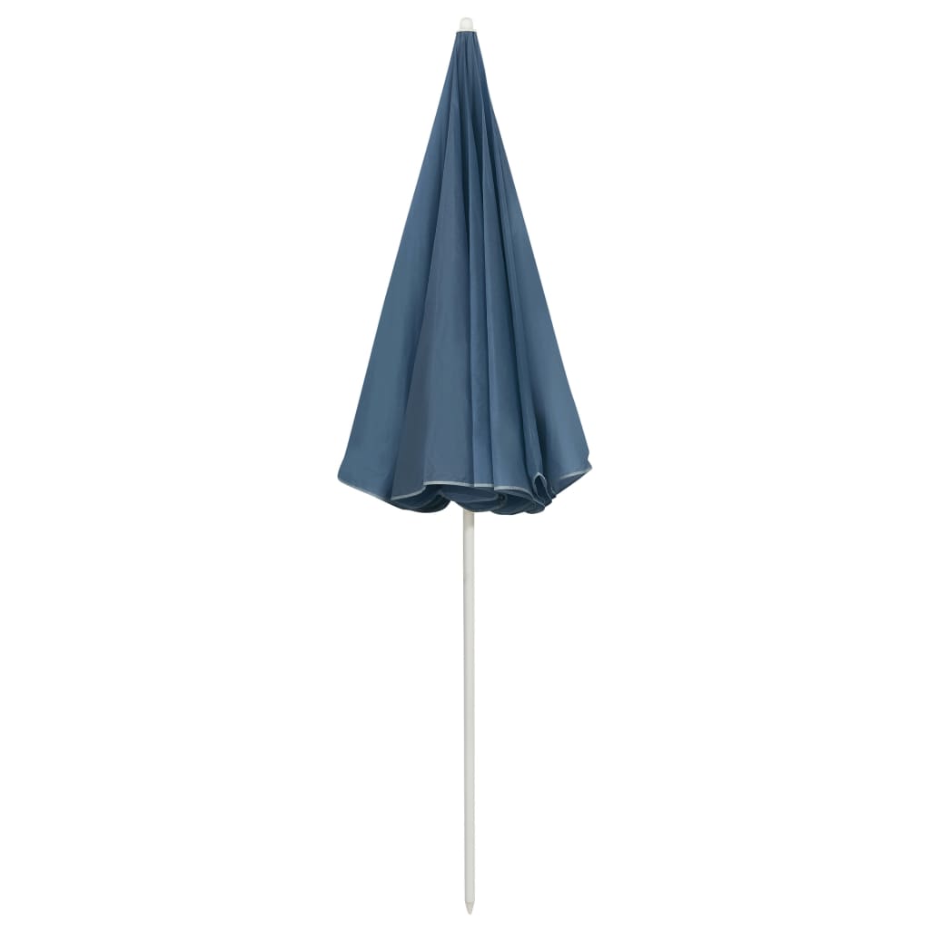 vidaXL Beach Parasol Blue 240 cm