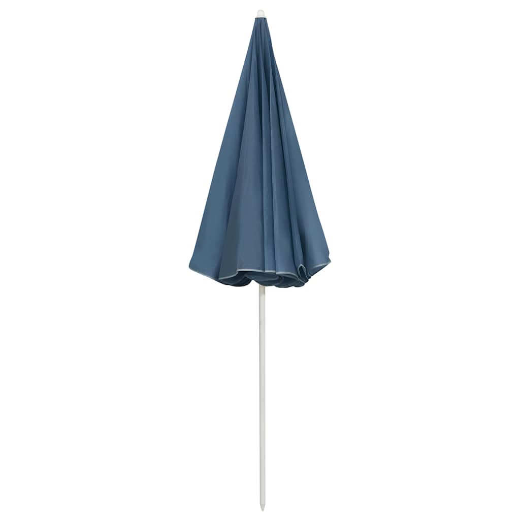 314704 vidaXL Beach Parasol Blue 240 cm