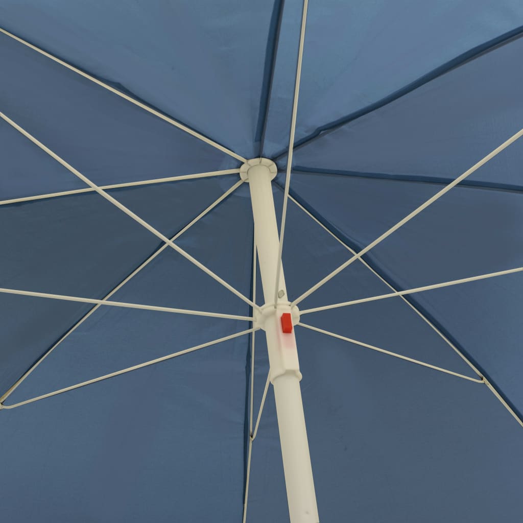 vidaXL Beach Parasol Blue 240 cm