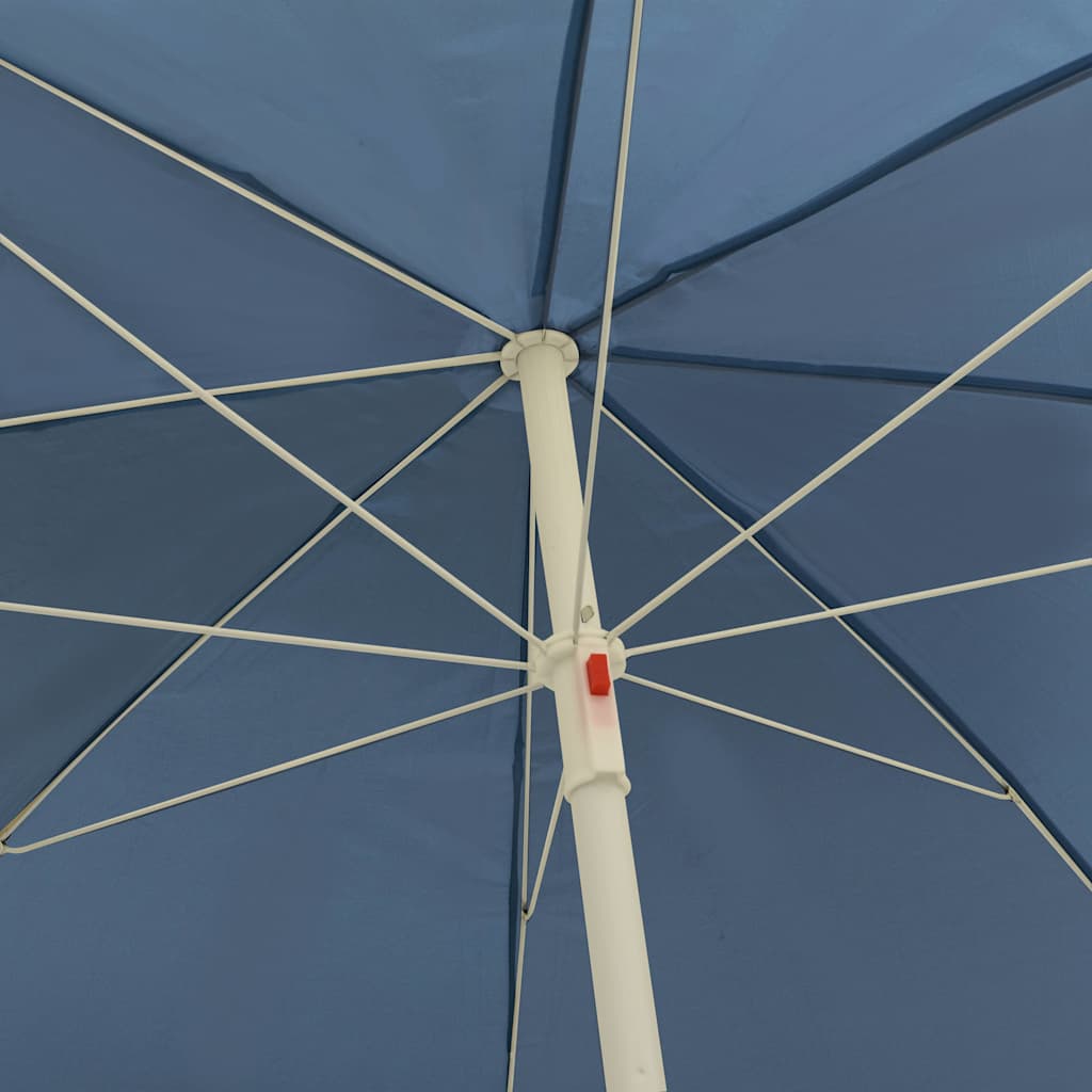 314704 vidaXL Beach Parasol Blue 240 cm