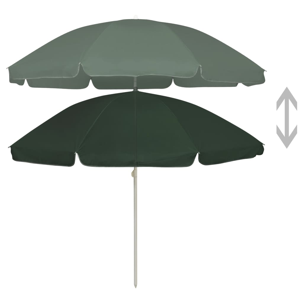 Beach Parasol Green 240 cm