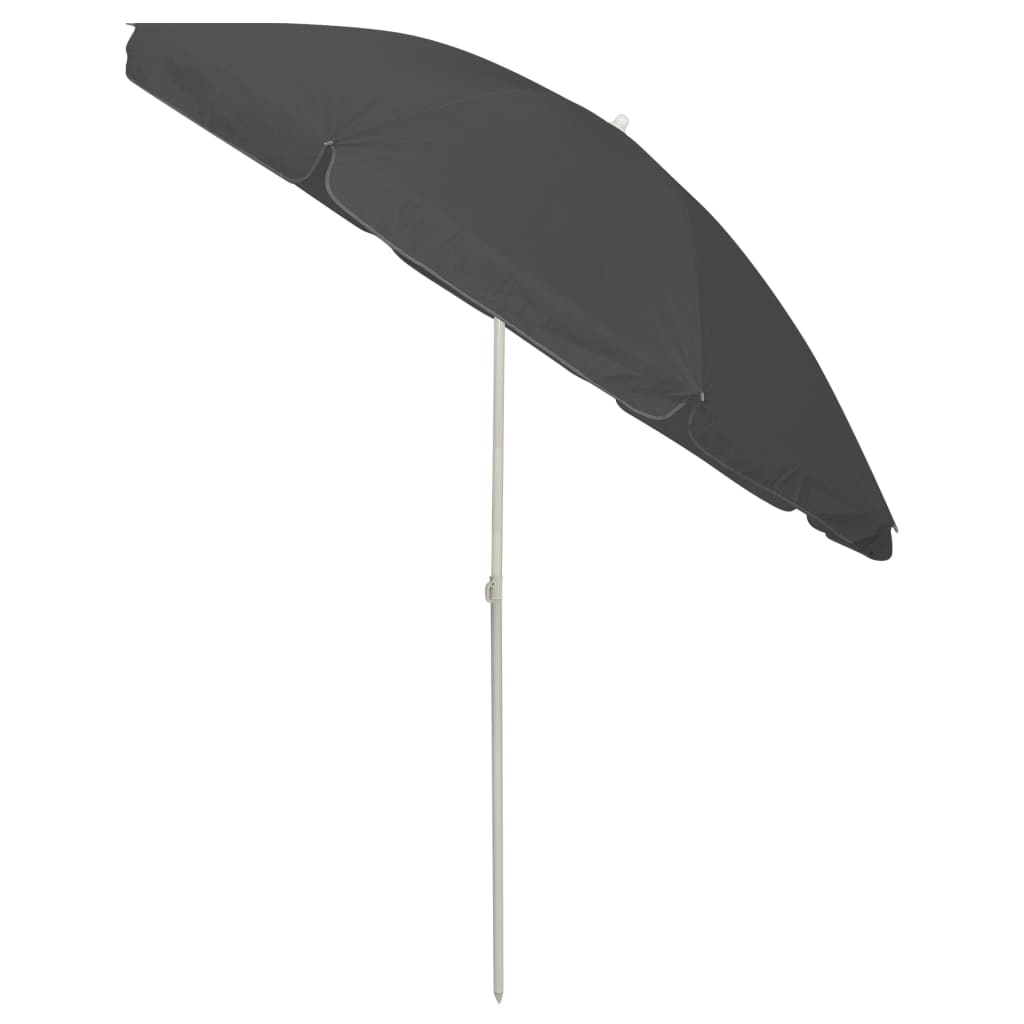 vidaXL Beach Parasol Anthracite 240 cm