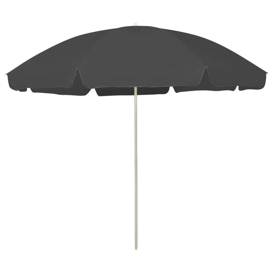 vidaXL Beach Parasol Anthracite 300 cm